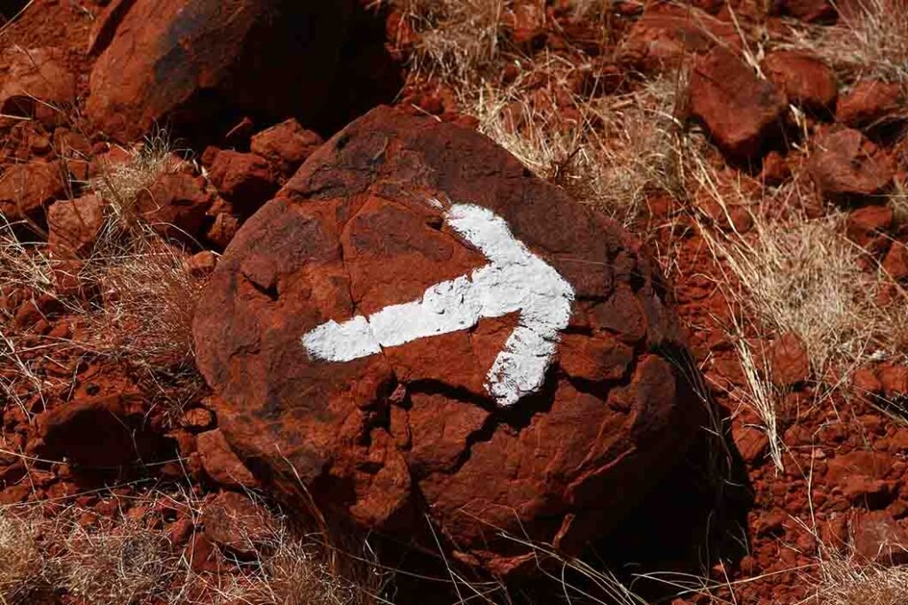 marking on stone